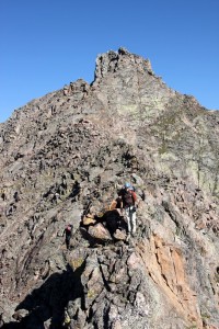 On the ridge to Peak D