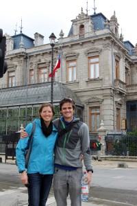 Kristine & I in Punta Arenas near the main square