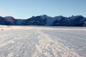 The blue ice runway