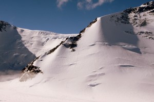 The fixed lines from the slopes of Knutzen Peak