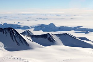Stunning view of the foothills of the Sentinel Range and the Antarctic Plateau from High Camp
