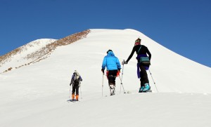 And up the ridge to Ski Hill's summit