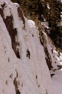 Mike on his first ice climb ever!