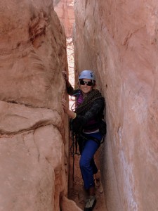 Kristine in the Time Tunnel to the base of Pitch 3