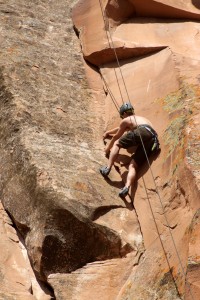 Zac laying back the really cool 5.9 crack