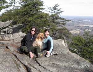 Me, Bailey, & Logan atop Crowder's Mountain, NC, on a beautiful winter day in 2007 with our family