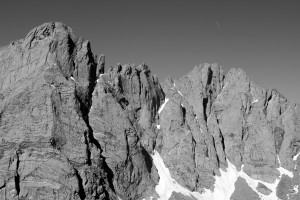 Crestone Needle (left) & Crestone Peak (right) as seen from Humboldt Peak back in 2009