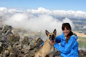 Scout & Lauren on the summit of Drift Peak (13,900')