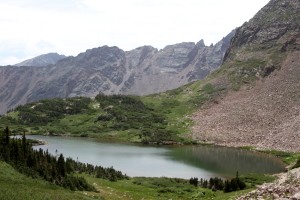 Isolated lake high in North Rock Creek drainage