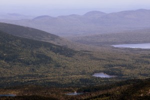 Beautiful Maine scenery from the Saddle Trail