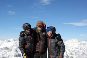 The boys on Savage's summit