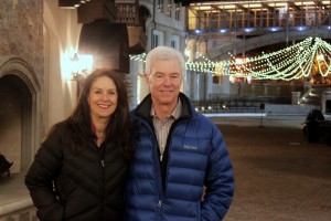 Mom & Dad enjoying the cold, crisp Colorado night