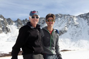 Dad & I enjoying our time in the mountains together