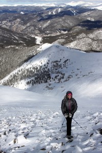 Kristine on the upper northwest ridge