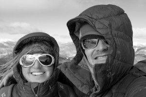 Kristine & I on Guyot's summit - good Antarctica training