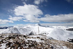 Looking southwest to Jacque Peak from Copper Mountain's summit