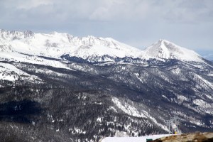 Looking north to Buffalo Mountain (far right) and Red Peak (left) in the Gores