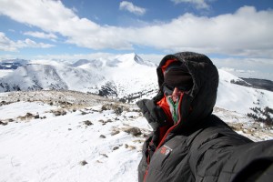Summit picture with Jacque Peak benind