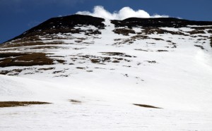 Our continuous snow line up to Hoosier Ridge