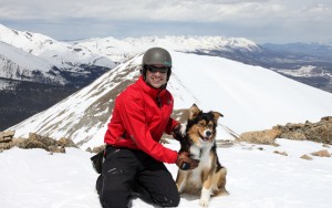 Derek & Maude on the summit of Hoosier Ridge (13,352')