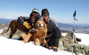 The Chalk Family on the summit of Wheeler Peak (13,161')