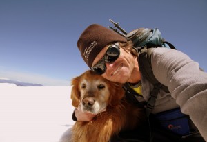 Rainier & I on the summit of Mt. Walter (13,141')