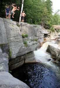 Me dropping the cliff. Such a cool swimming/cliff jumping spot