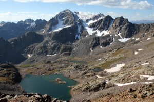 Mt. Powell's north face and the extremely secluded and rarely-visited Cliff Lake below