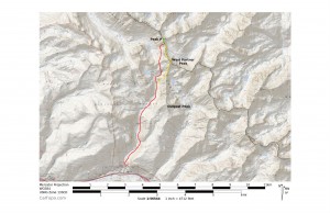 Our Rockinghorse Ridge loop from the Booth drainage