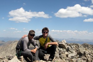 J & I on the summit of Drift Peak