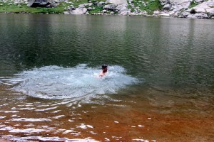 Had to do this - Upper Piney Lake dunk