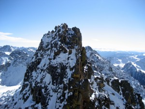 The gnarly Peak C Prime as seen from Peak C‘s south ridge