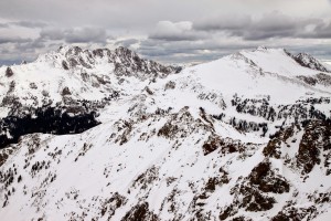 Looking northeast to Red Peak (right), Zodiac Ridge, & the Silverthorne Massif