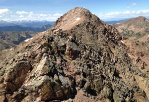 Red Peak summit (13,189') comes into view