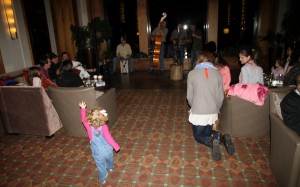 Sawyer was rocking out all over the lobby :)