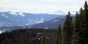 Peter Estin Hut views. Pyramid Peak and the Maroon Bells are visible on the right