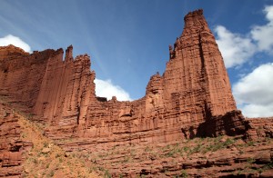 The Titan is on the left - the largest of the Fisher Towers