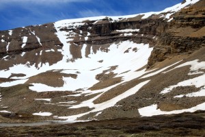 HorseshoweMountain's amphitheater with the obvious Boudoir couloir at left