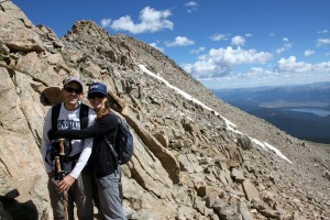 Joel & Lauran and Massive's final summit ridge
