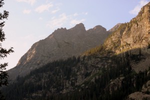 The towers on Avalanche Peak's north ridge come into view from the Lime Creek Valley
