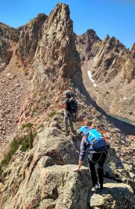Finishing up Freya's west ridge. Photo by Ryan