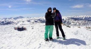 Mikey & Kristine on top of Sopris (12,953')