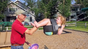 Swinging with Papa
