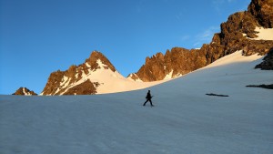 Me walking down the Dinwoody Glacier